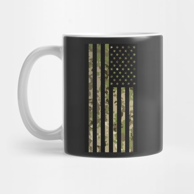 US Flag Down - Multicam Black by blackphantasm